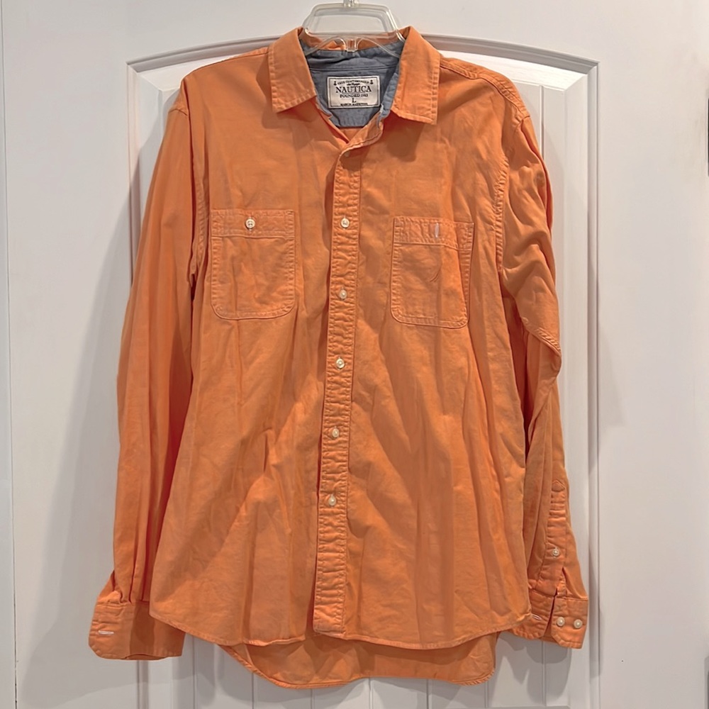 Men’s Nautical button down shirt. Large, excellent condition